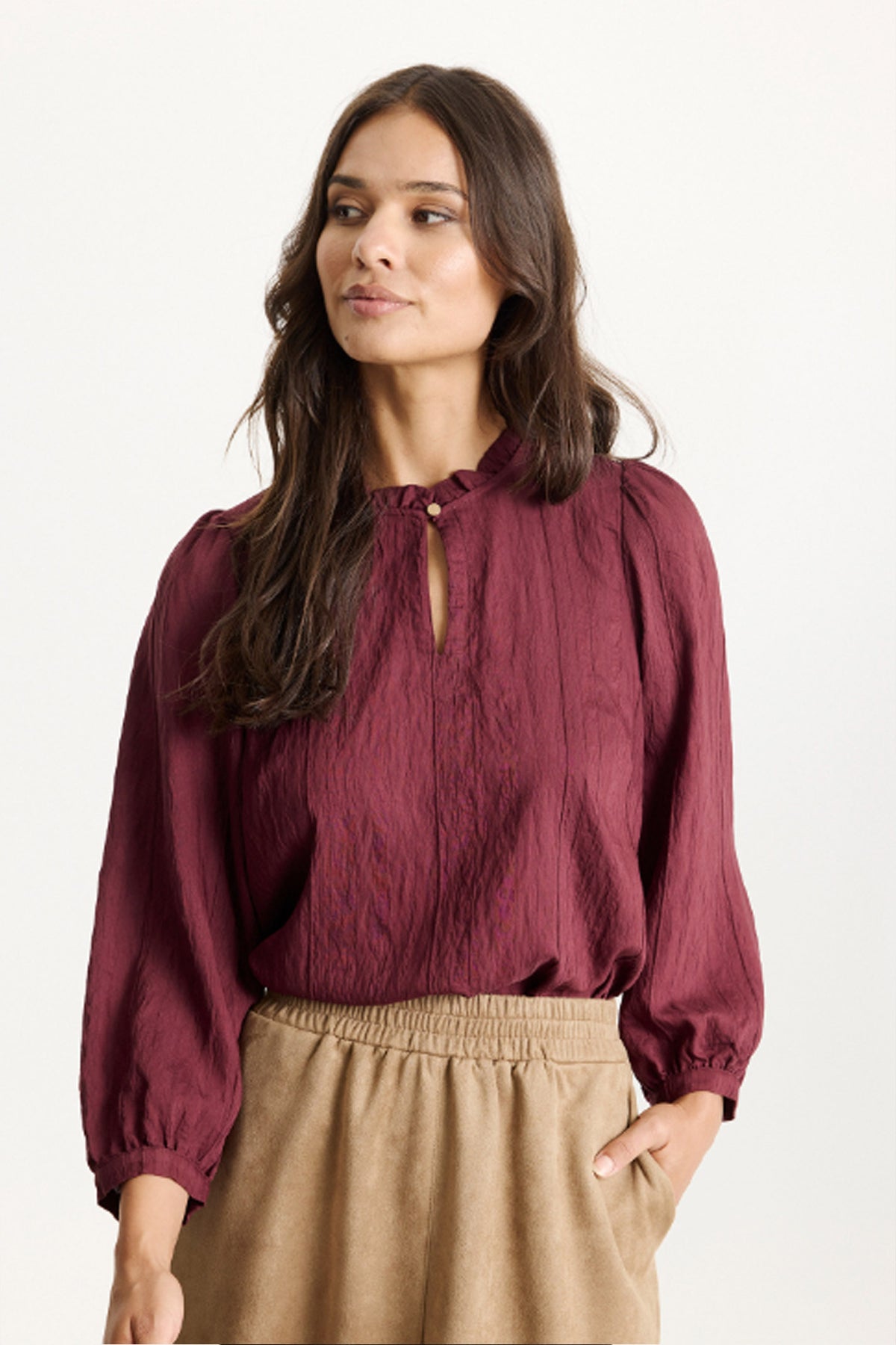 Marlene blouse Burgundy - 16850