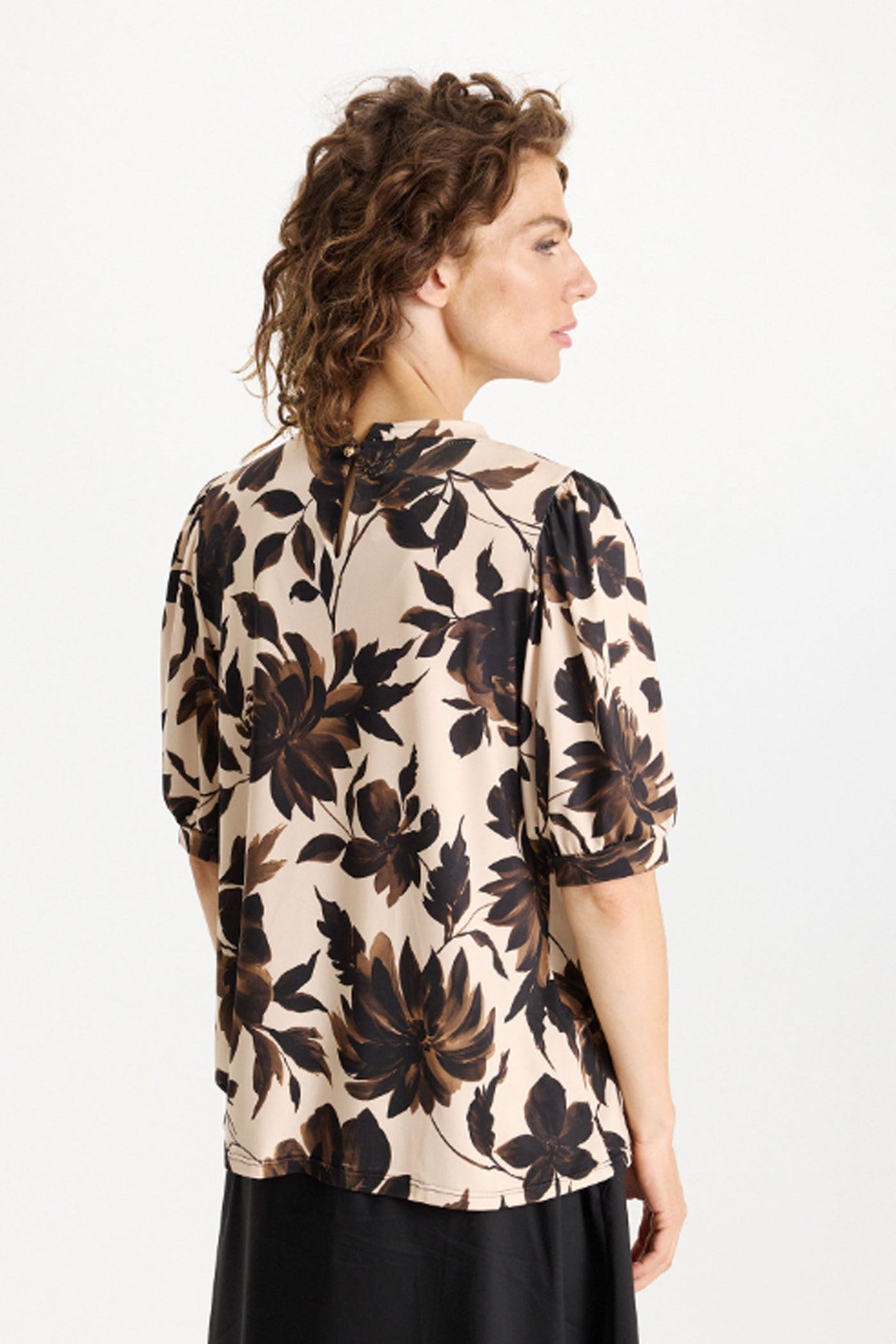 Grazia blouse 1/2 sleeves Brown - 16883