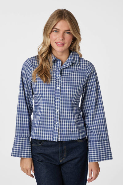 ROSA CHECK DARK BLUE - 165895 Thumbnail