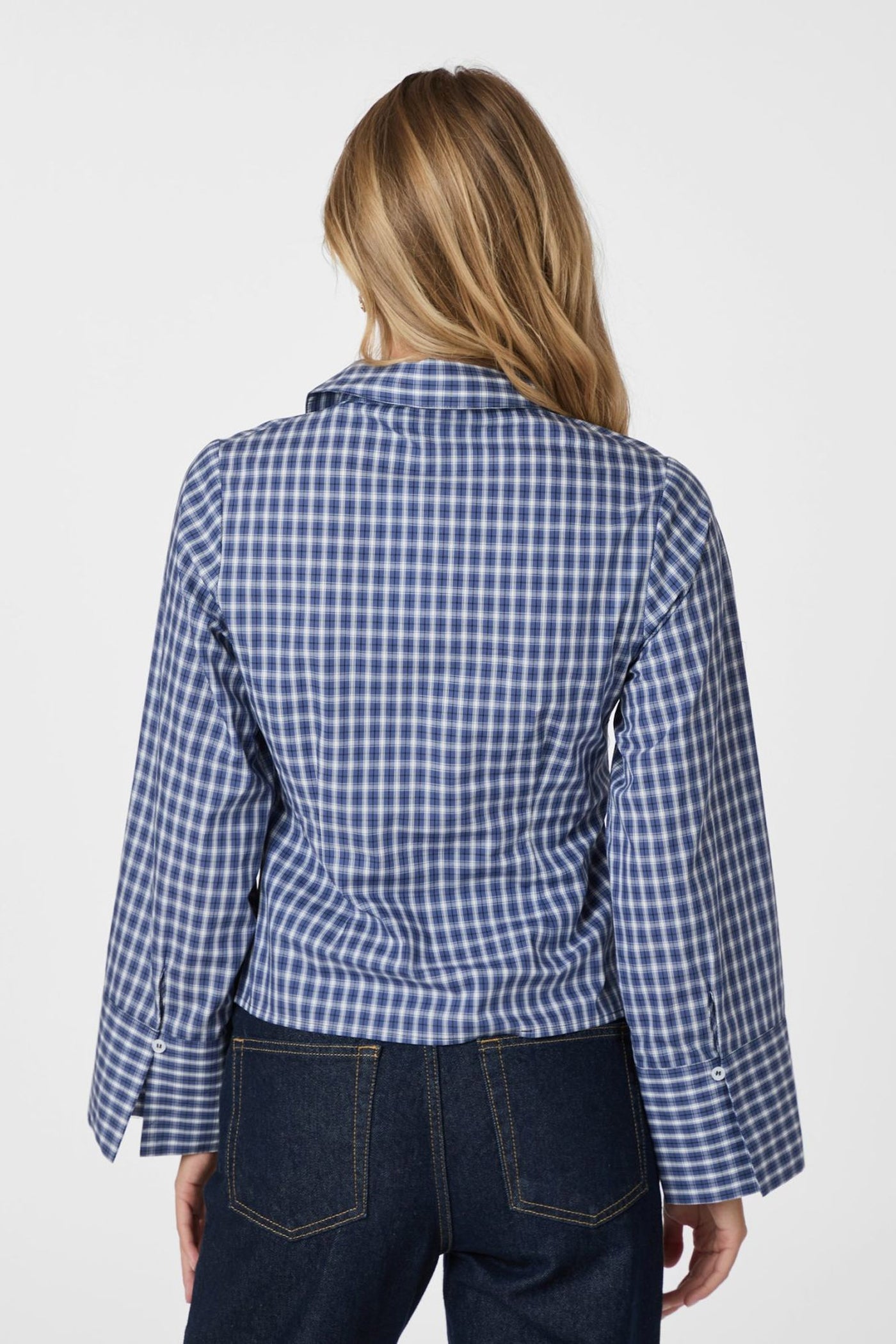ROSA CHECK DARK BLUE - 165895