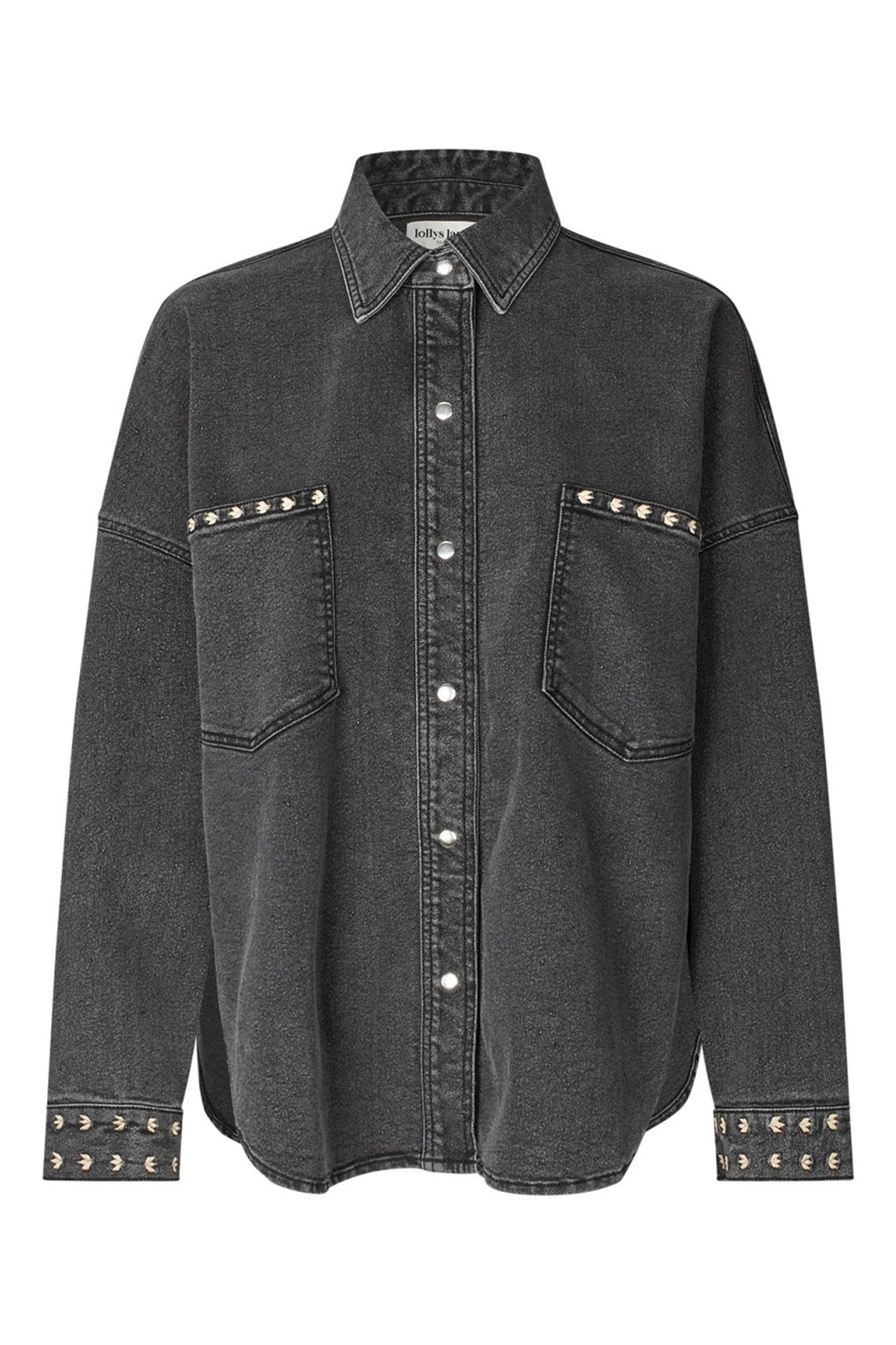 VeidaLL shirt LS 18 Washed Black - 25454-1038