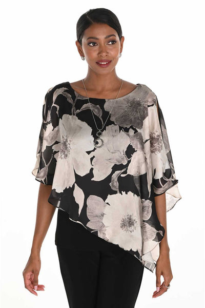 WOVEN TOP black/beige - 259343 Thumbnail
