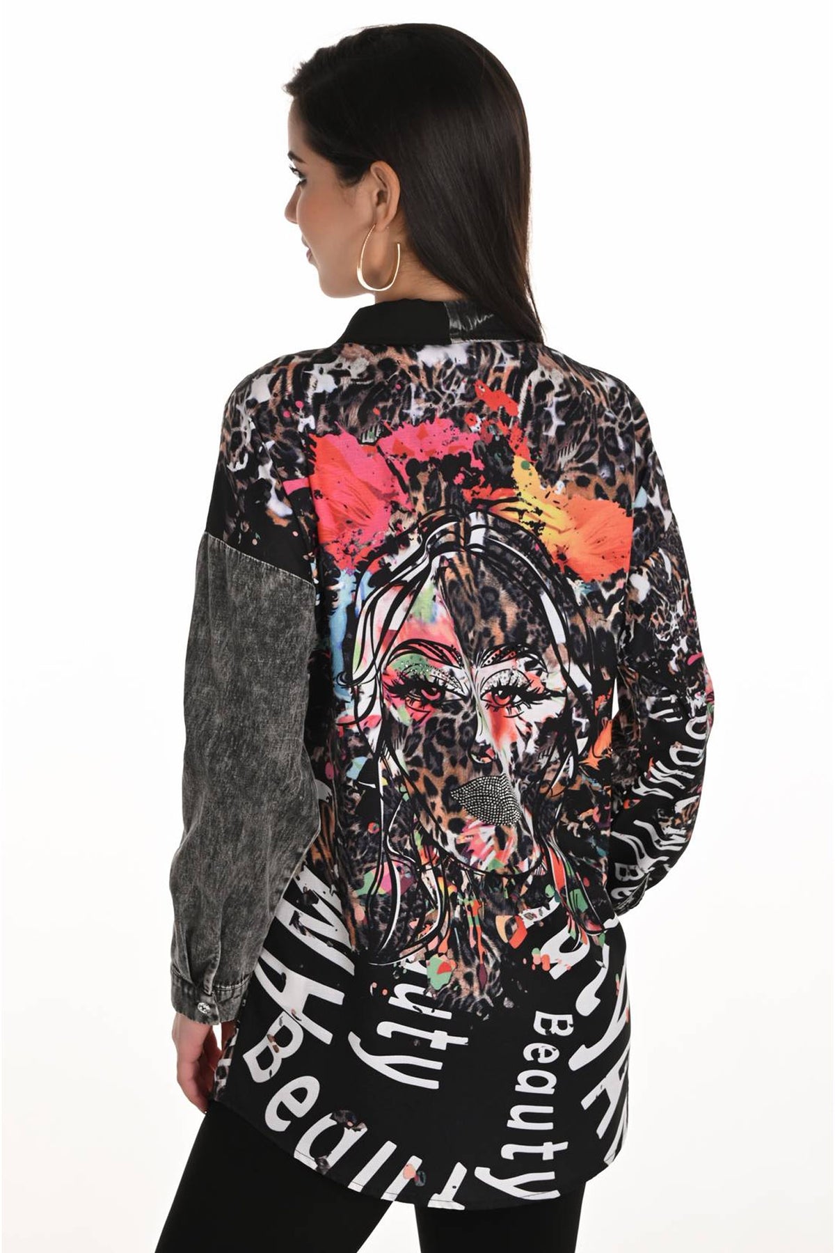 WOVEN BLOUSE Black/Earth - 253749
