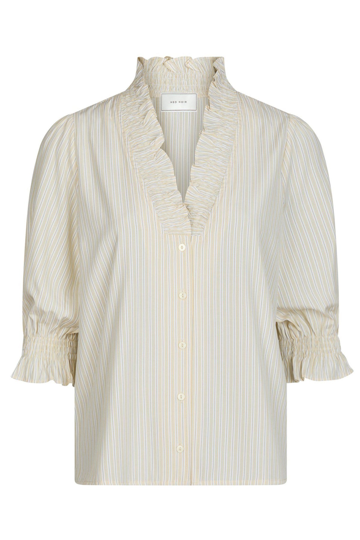 Briony Striped Shirt Light yellow - 165074