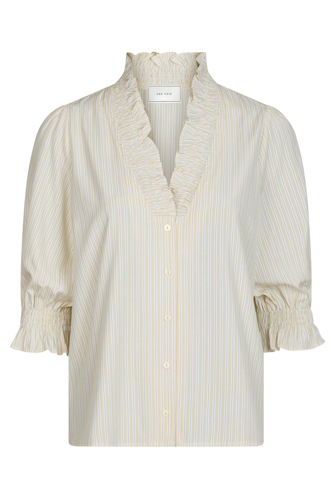 Briony Striped Shirt Light yellow - 165074