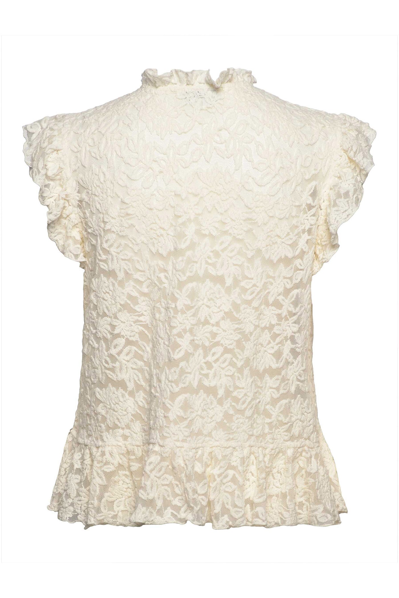 RWDelicia Lace SL Peplum IVORY - 101185