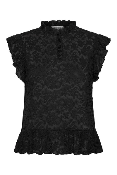 RWDelicia Lace SL Peplum Black - 101185 Thumbnail