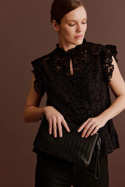 RWDelicia Lace SL Peplum Black - 101185 Thumbnail