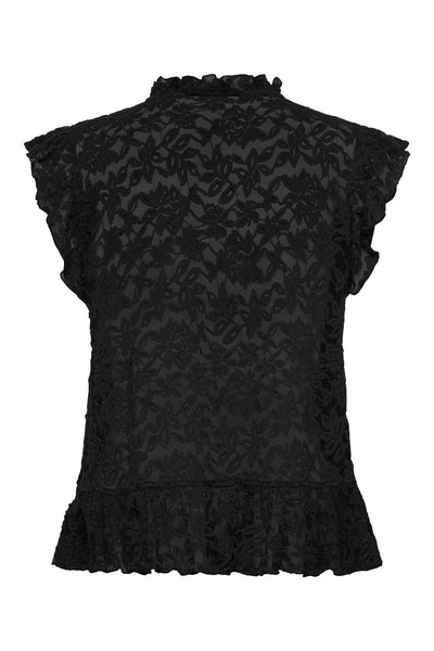 RWDelicia Lace SL Peplum Black - 101185 Thumbnail