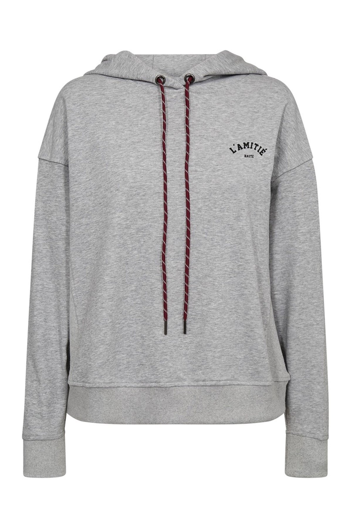 Mini Curve Hoodie Sweat Grey Melangé - HL10245