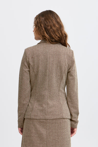 IHKATE JACQUARD BL4 Java/Almond Milk Herringbone - 20121600 Thumbnail