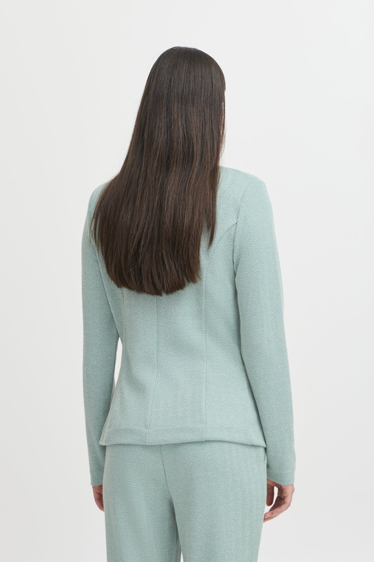 IHKATE JACQUARD BL4 Beryl Green/Almond Herringbone - 20121600