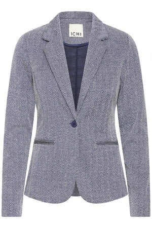 IHKATE JACQUARD BL4 PATRIOT BLUE HERRINGBONE - 20121600