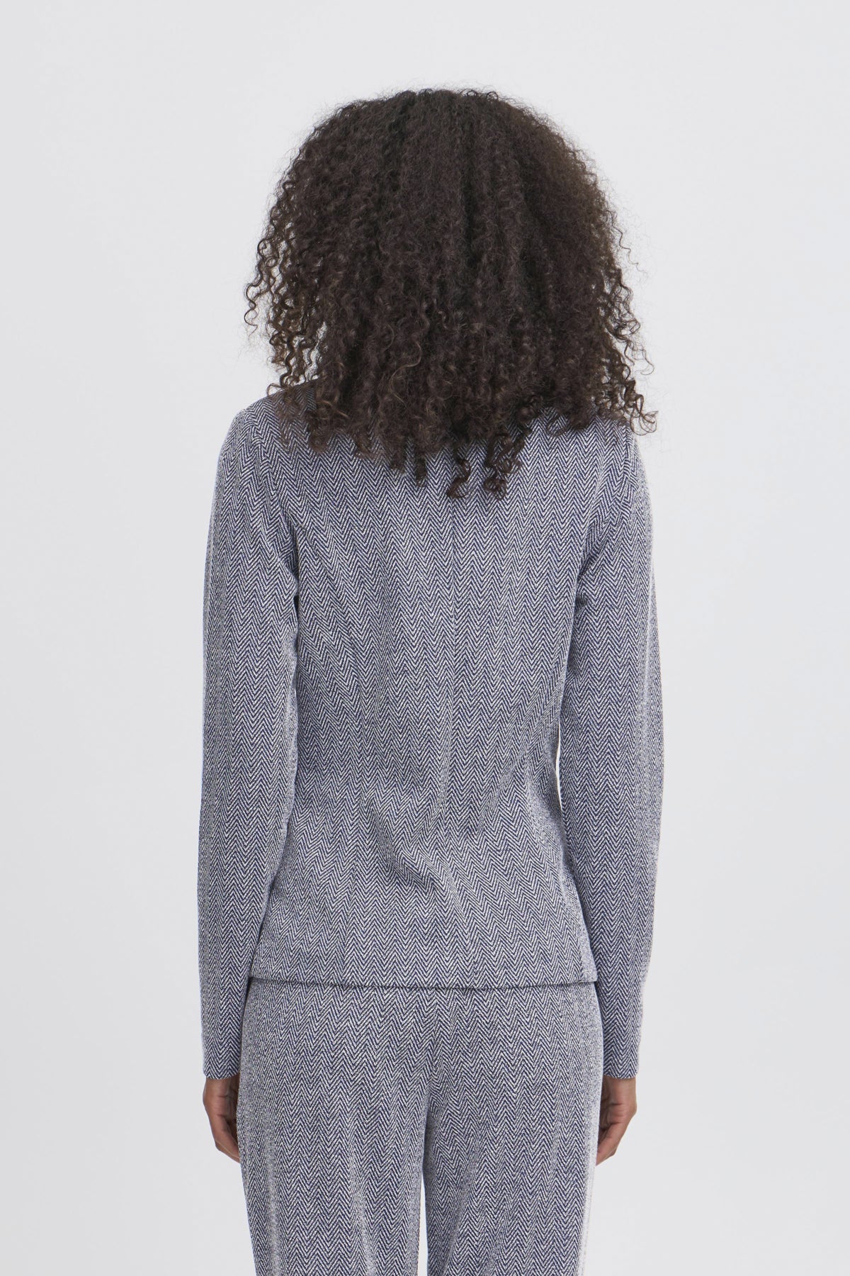 IHKATE JACQUARD BL4 PATRIOT BLUE HERRINGBONE - 20121600