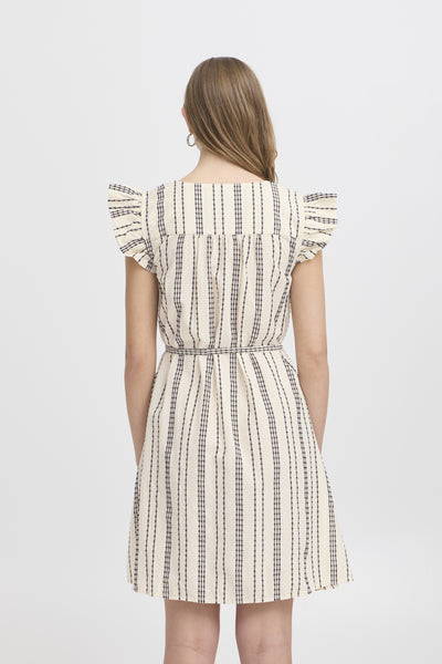 IHJOSINE DR Birch w. Black Jacquard Stripe - 20122691 Thumbnail