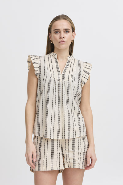 IHJOSINE TO Birch w. Black Jacquard Stripe Thumbnail