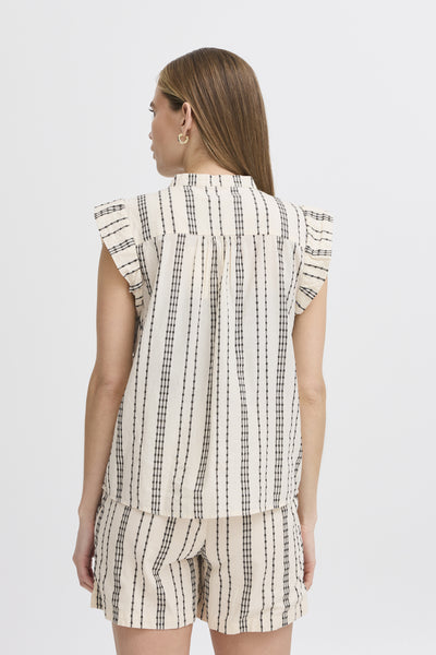 IHJOSINE TO Birch w. Black Jacquard Stripe Thumbnail