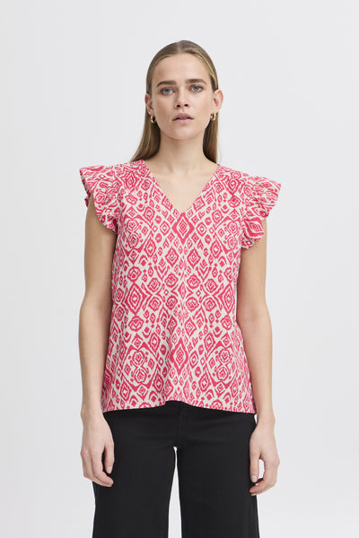 IHLINNO TO2 Geranium Diamond Ikat - 20122924 Thumbnail