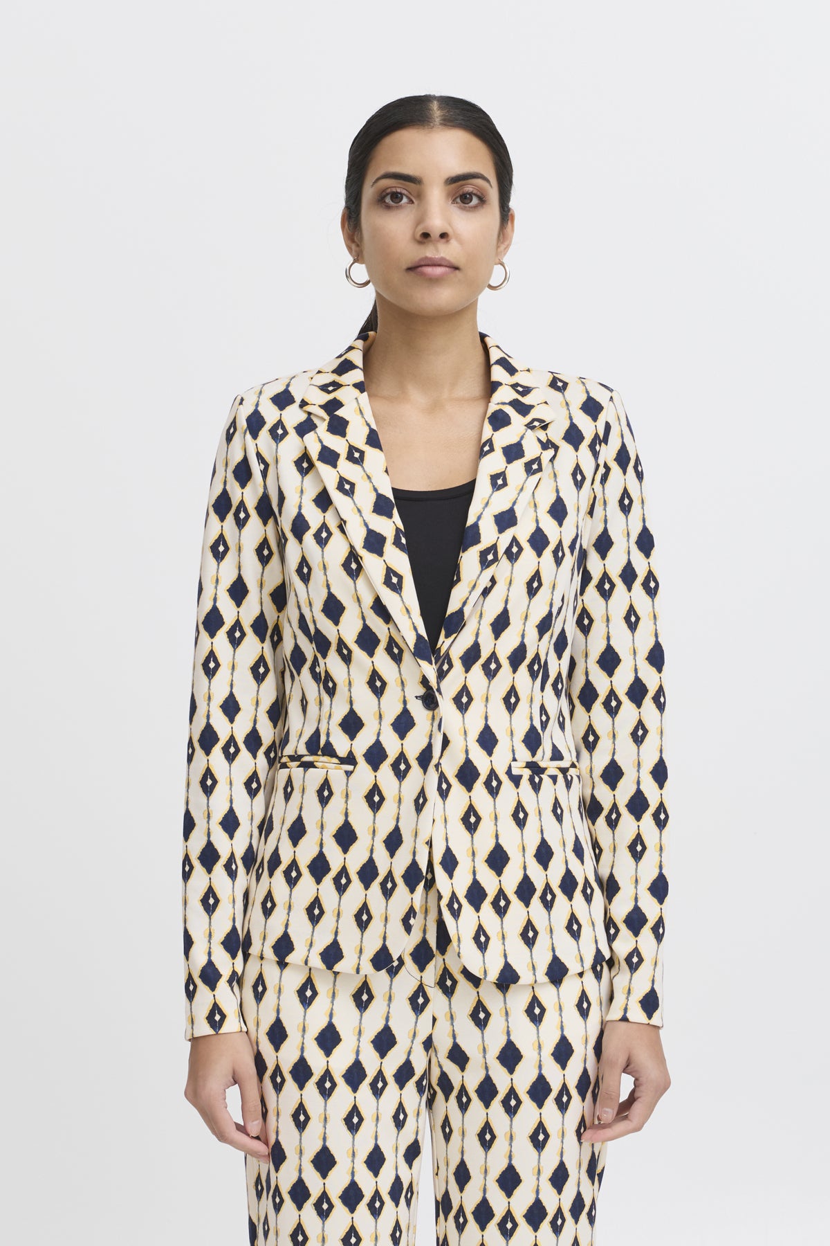 IHKATE PRINT BL24 Total Eclipse Ikat aop - 20123019