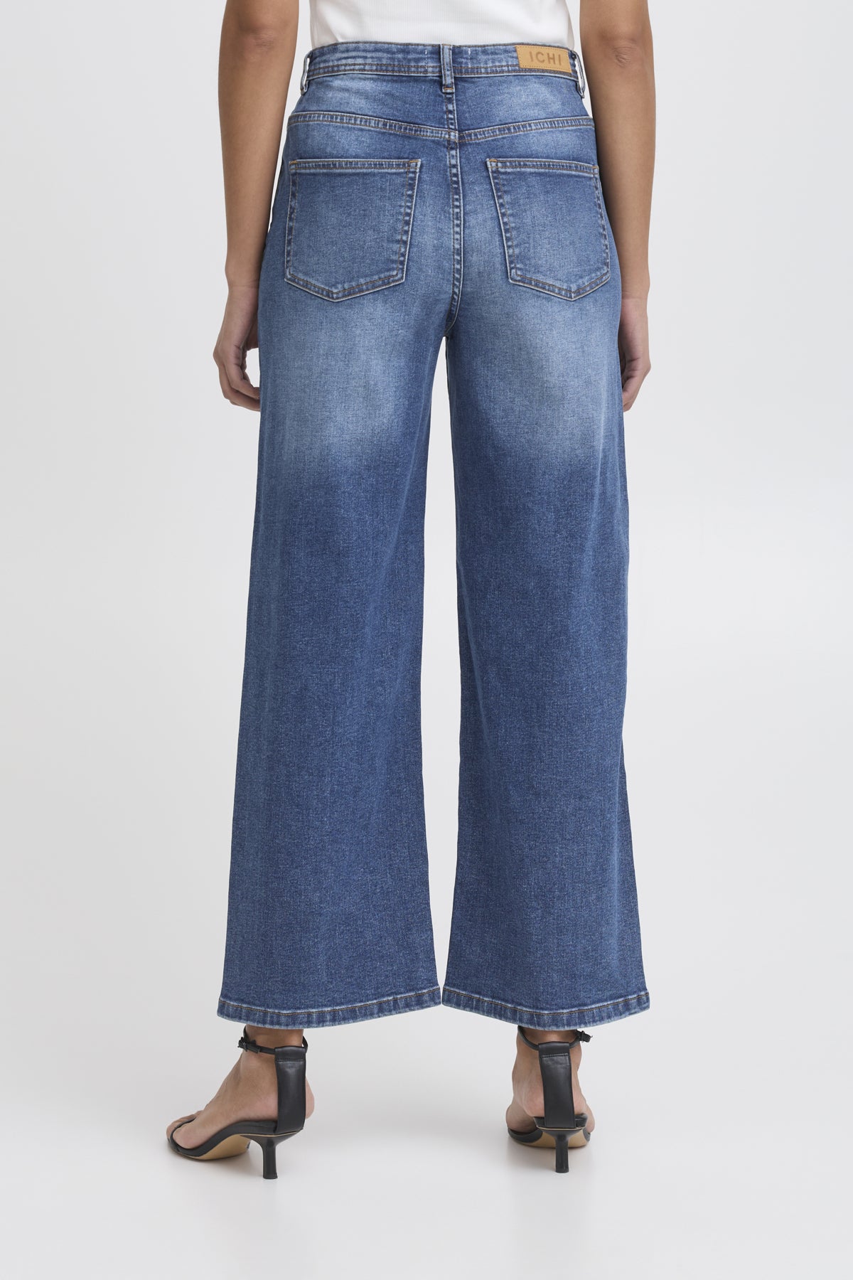 IHTWIGGY CROPPED HIGH WAIST Medium Blue - 20123068