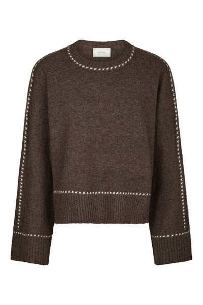 Roeme Knit Stitch Brown Melange - 164818 Thumbnail