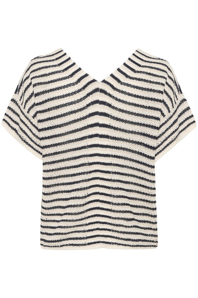 NailahPW PU Navy Natural Stripe - 30309427 Thumbnail