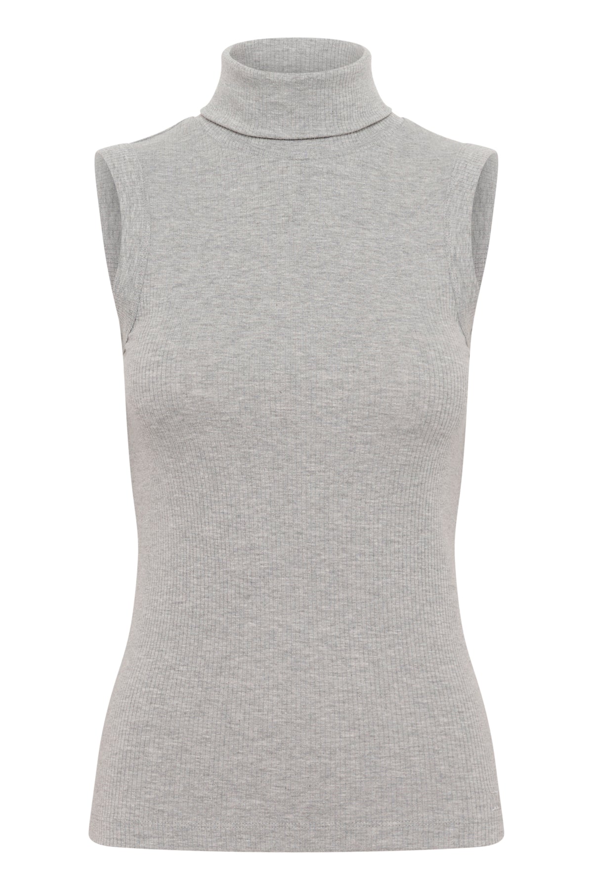 DagnaIW Melange Rollneck Top medium grey  melange - 30107007