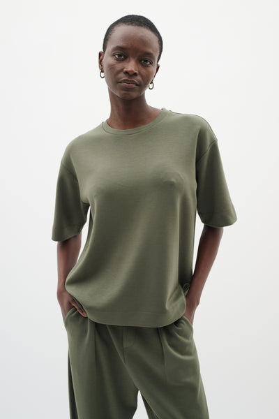 PannieIW Oversize Tshirt Beetle Green - 30109225 Thumbnail