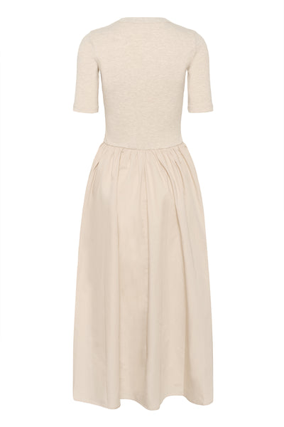 DagnamaIW SS Dress Melange ECRU - 30109850 Thumbnail
