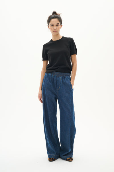 RubinaIW Pullon Pant Blue Denim - 30110353 Thumbnail