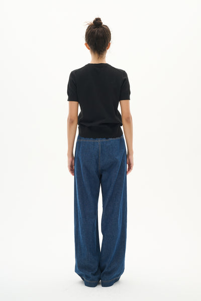 RubinaIW Pullon Pant Blue Denim - 30110353 Thumbnail