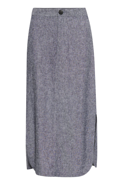 RimoneIW Skirt Marine Blue Melange - 30110364 Thumbnail