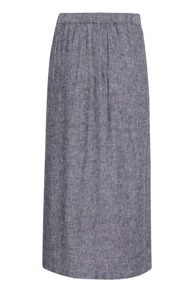 RimoneIW Skirt Marine Blue Melange - 30110364 Thumbnail