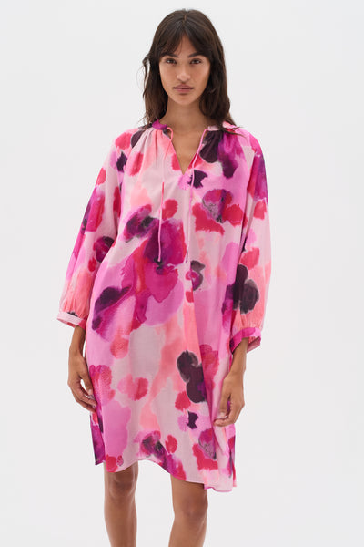 FreyahIW Tunic Pink Watercolor Drops Thumbnail