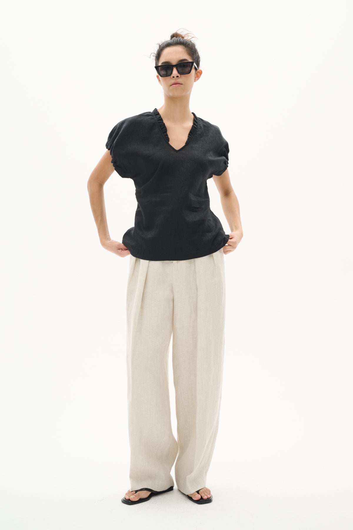 YaizaIW Pant Haze Melange