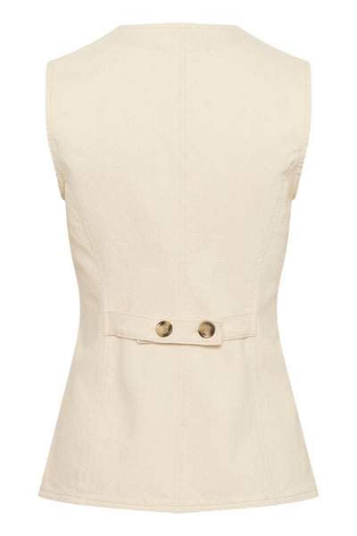 BaccaIW Waistcoat ECRU - 30110529 Thumbnail