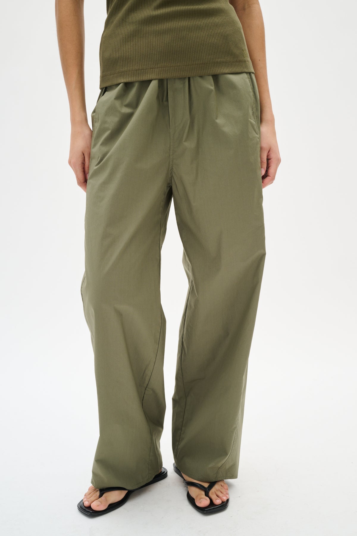 KennaIW Pants Dusty Olive - 30110533