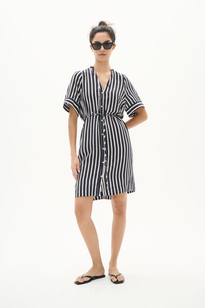 KilloIW Dress Marine Blue Stripe - 30110560 Thumbnail
