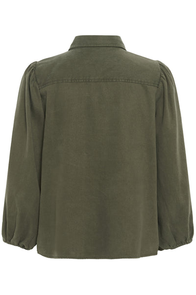 BallariIW Shirt Dusty Olive - 30110564 Thumbnail