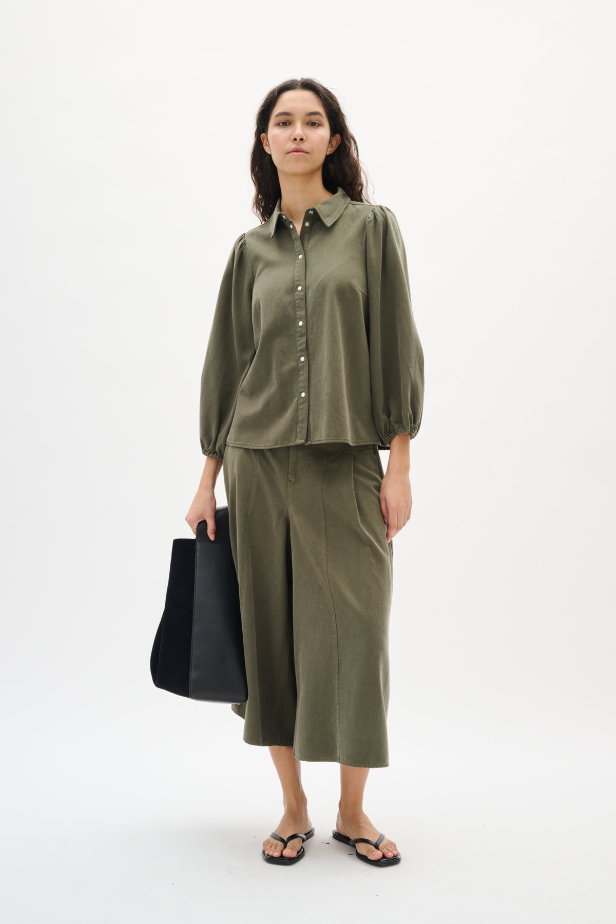 BallariIW Shirt Dusty Olive - 30110564