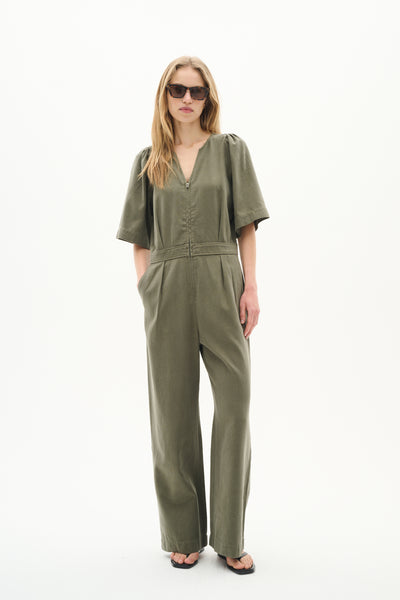 BallariIW Jumpsuit Dusty Olive - 30110565 Thumbnail