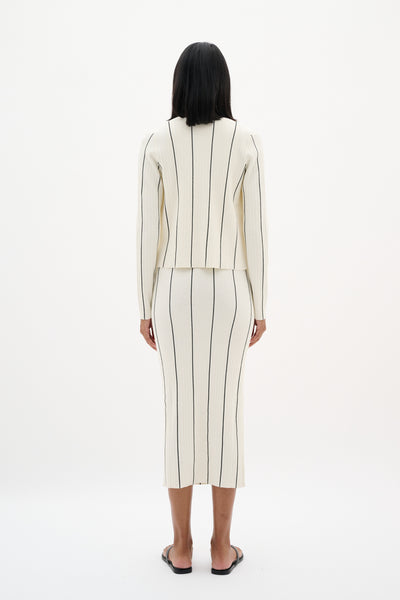 SaiaIW Dress Whisper White / Black - 30110573 Thumbnail