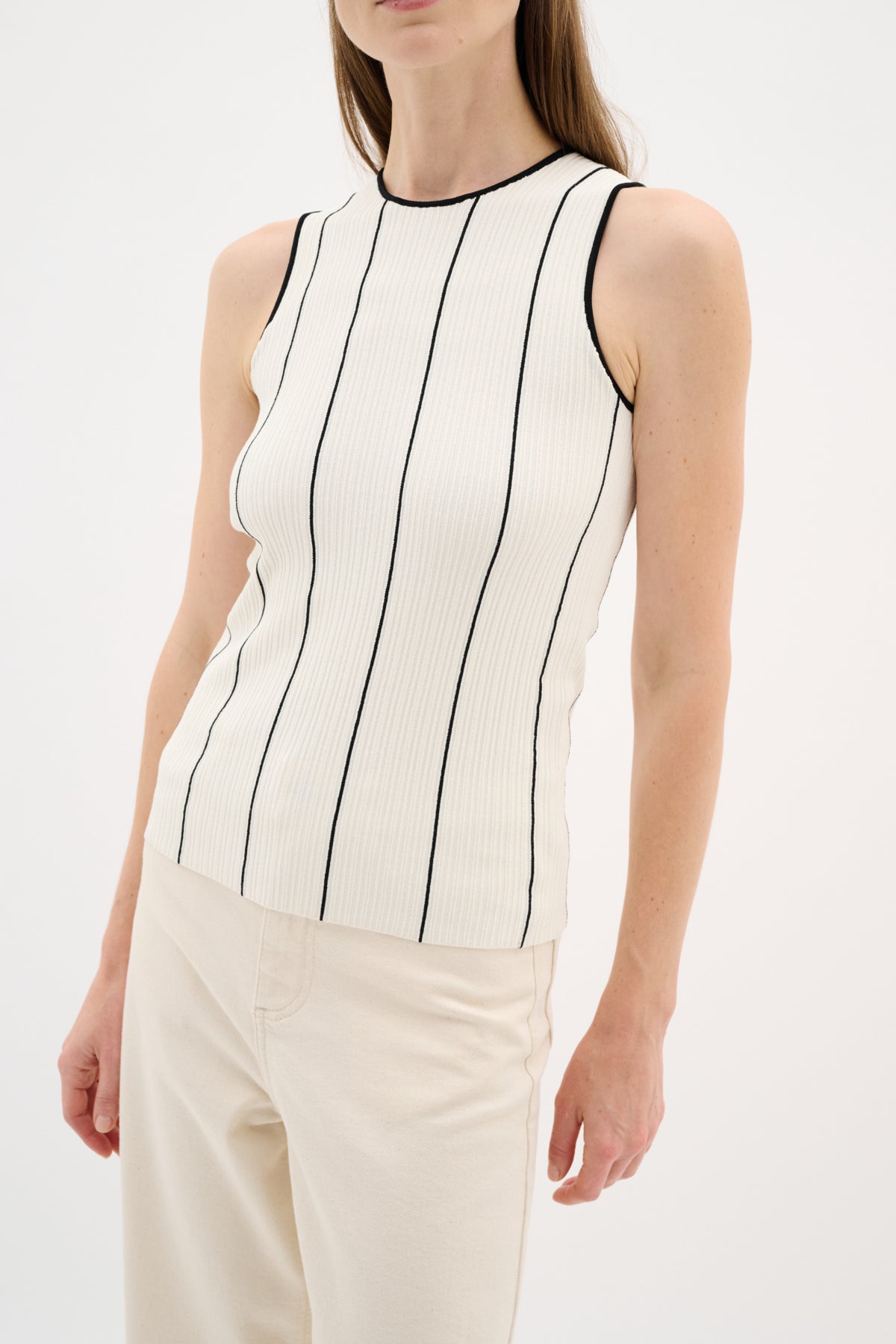 SaiaIW Tank Whisper White / Black - 30110574