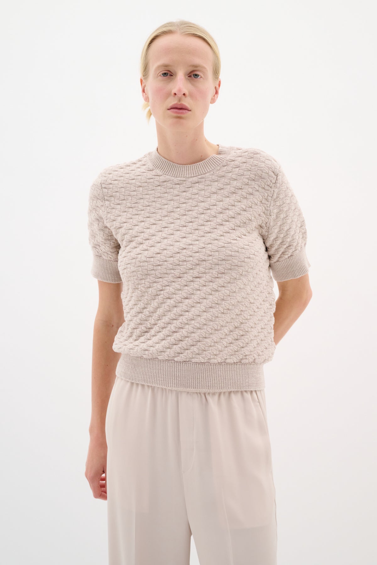 SabbieIW Shirt Haze/Stone - 30110577
