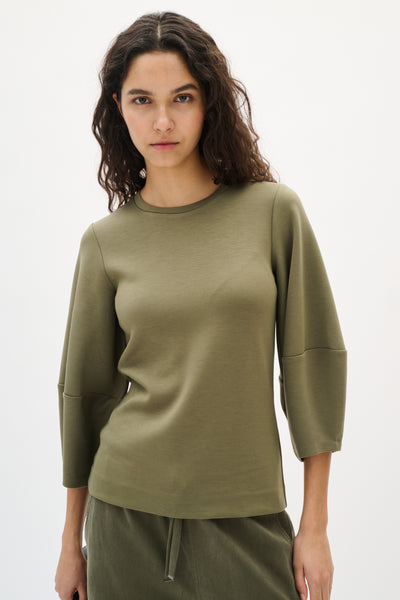 PariIW Vincent Top Dusty Olive - 30110589 Thumbnail