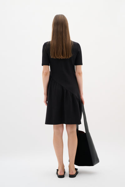 PariIW Vincent Wrap Dress Black - 30110591 Thumbnail