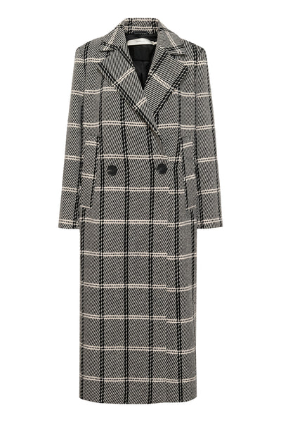 YaniaIW Long Coat Black / White - 30110607 Thumbnail
