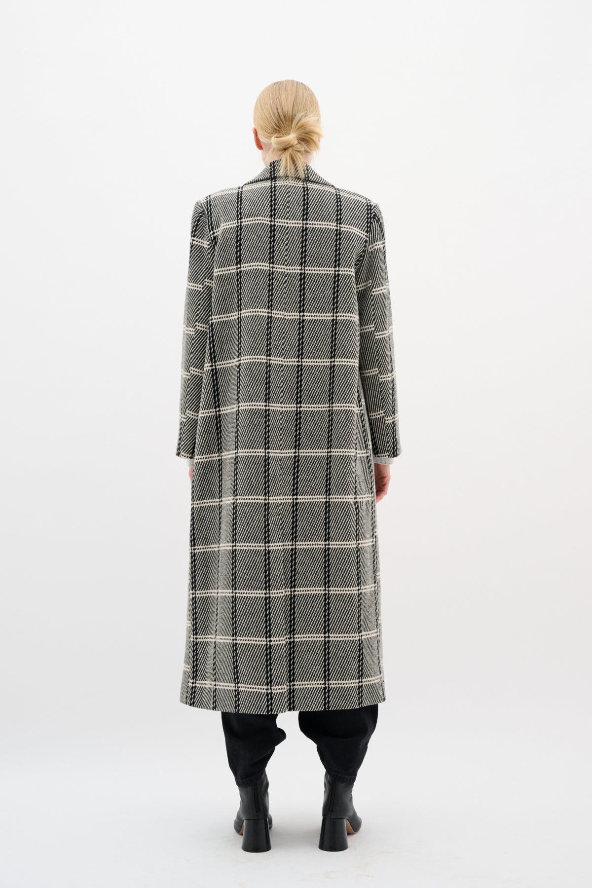 YaniaIW Long Coat Black / White - 30110607