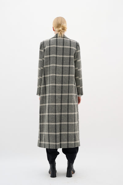 YaniaIW Long Coat Black / White - 30110607 Thumbnail