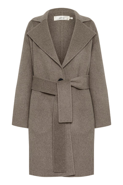 YillaIW Coat Sandy Grey Melange - 30110609 Thumbnail